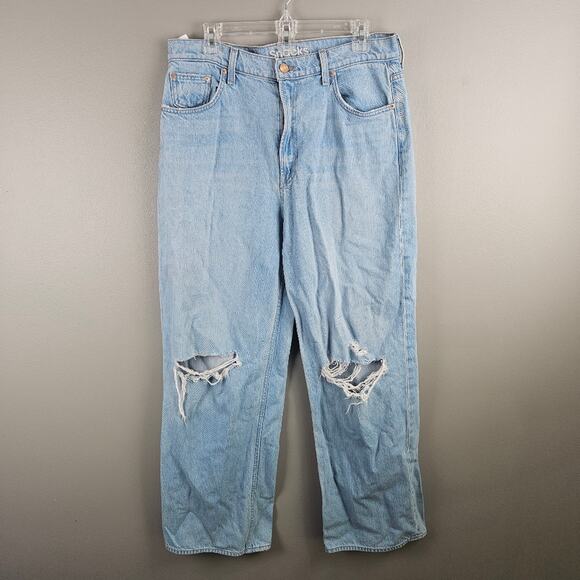 Snacks By Mother The Fun Dip Puddle Lots Of Nibbles Wide Leg Jean Women's 30 - Picture 1 of 10
